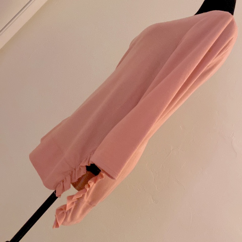 Cupio 3/4 Sleeve High Low Light Pink Top Size Medium - Picture 2 of 16